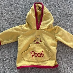 Disney Pooh Yellow and Red Kids Hoodie